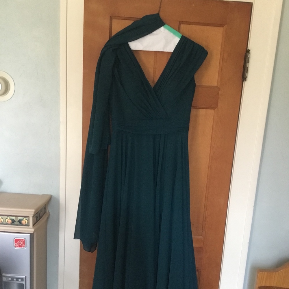 Marsoni Deep Green Chiffon Formal sz 8